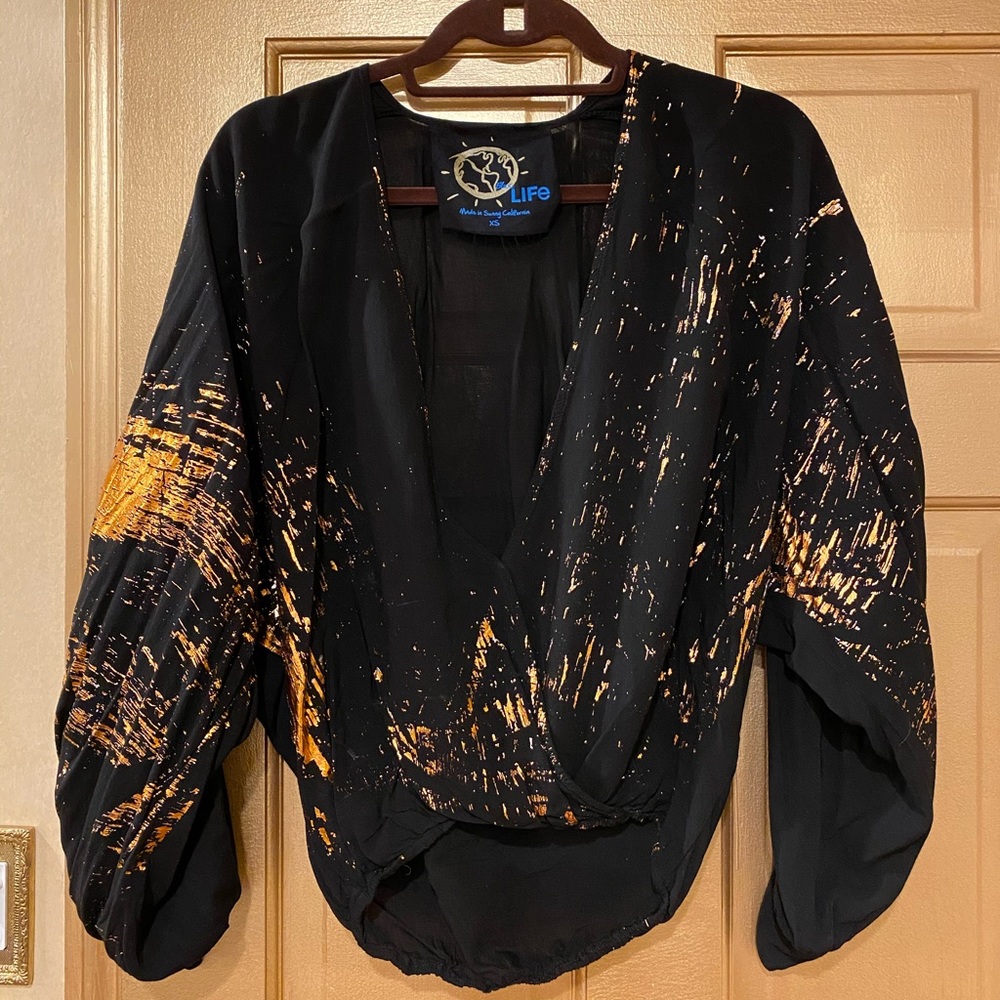 Blue Life long sleeve top XS